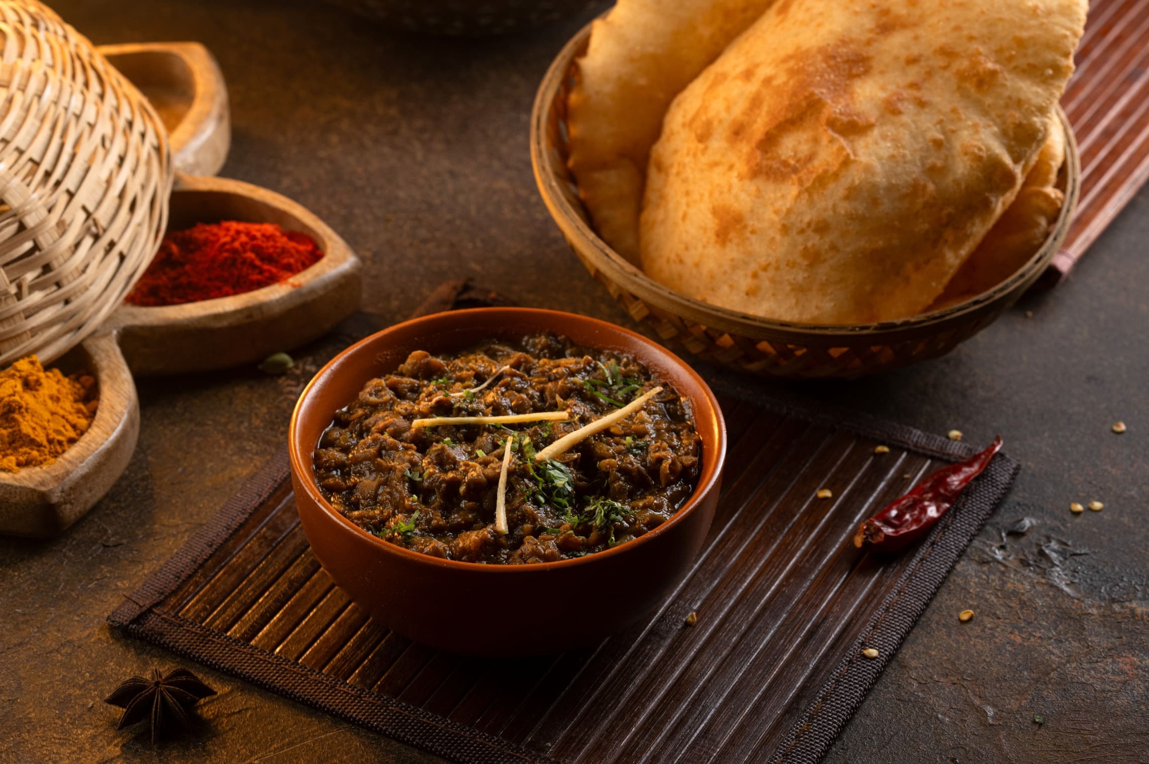 Chole Bhature photo — replace with actual dish image