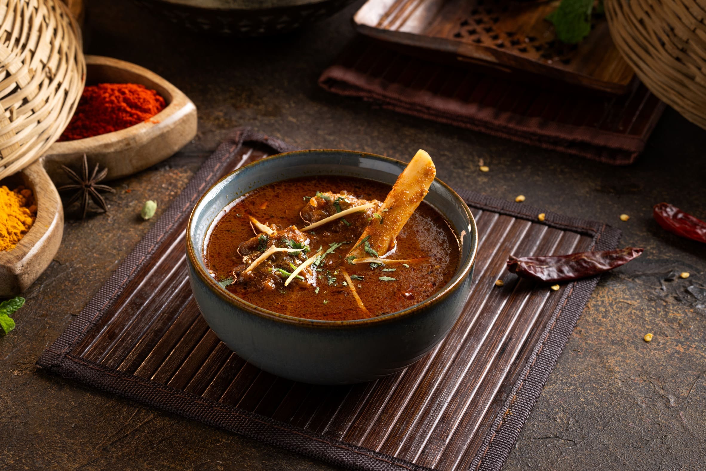 Desi Mutton Curry photo — replace with actual dish image